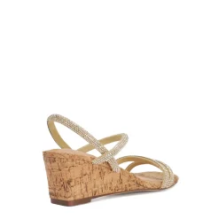 Best Kalia Embellished Cork Wedge Sandals Women Heels