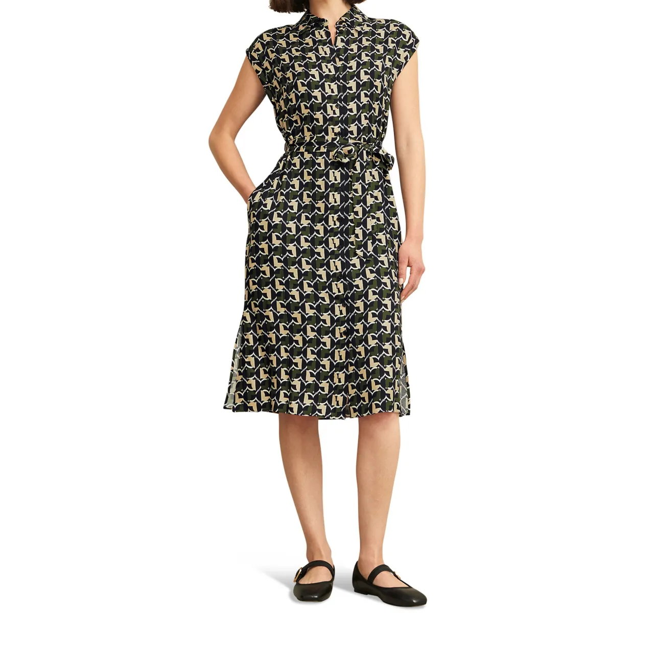 Outlet Kalinda Printed Shirt Dress Women Dresses