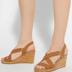 Best Kamies Leather Wedges Women Heels