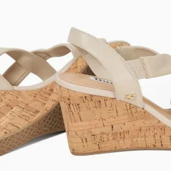 Kamies Wide-Fit Cork Heeled Wedges Women Heels