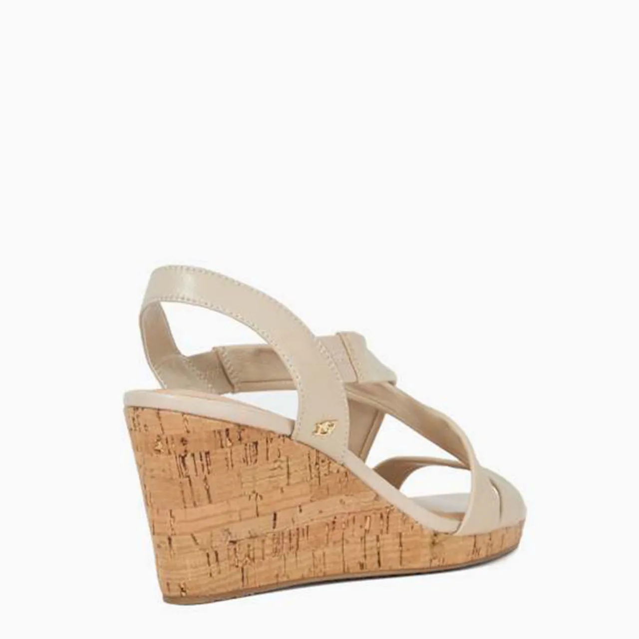Kamies Wide-Fit Cork Heeled Wedges Women Heels