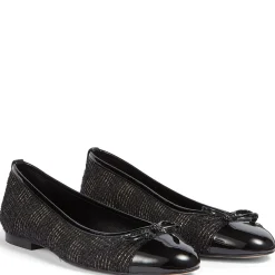 Kara Tweed Toe Cap Ballet Flats Women Flats