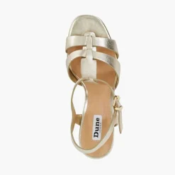 Sale Kastro Leather Cork Wedge Sandals Women Heels