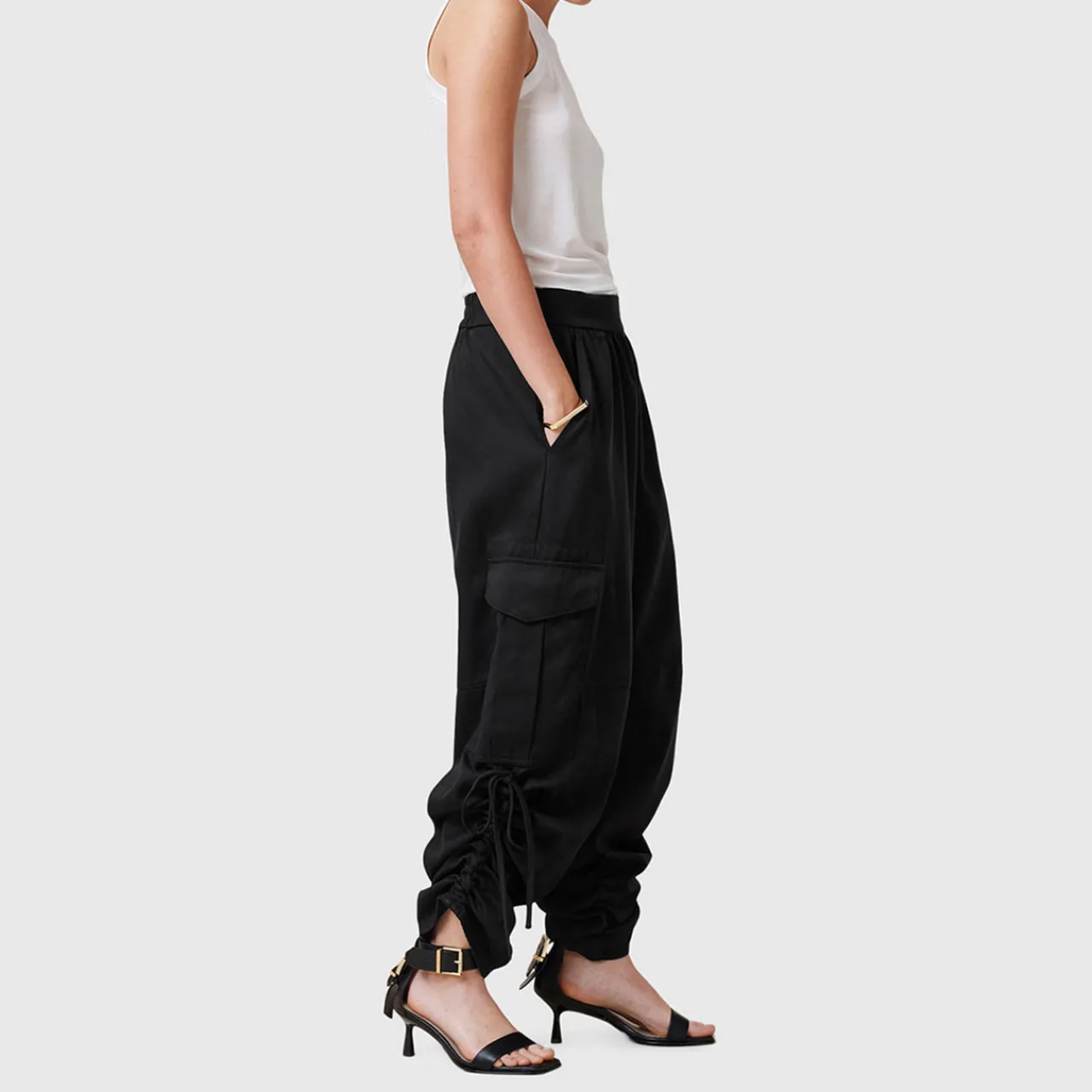 Kaye Tie Drawcord Cargo Trousers Women Trousers & Shorts
