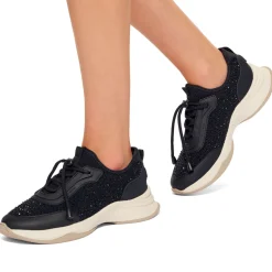 Hot Kelsie Knit Gem Trainers Women Trainers