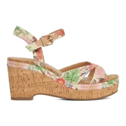 Clearance Kelulu Floral Braided Wedges Women Heels