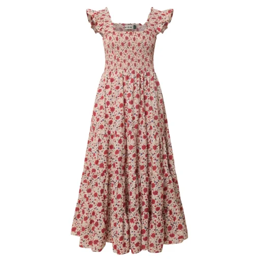 Discount Kendall Floral Flared Dress Women Occasion Dressing