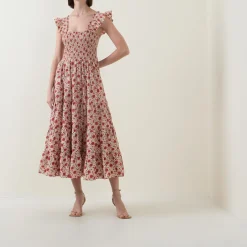 Discount Kendall Floral Flared Dress Women Occasion Dressing