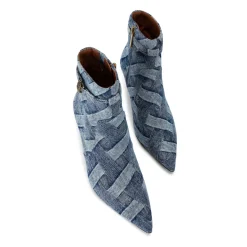 Clearance Kensington Woven Denim Ankle Boots Women Boots