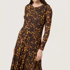 Hot Kerrie Printed Mesh Dress Women Dresses
