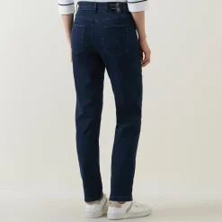 New Kia Mid-Rise Tapered Jeans Women Denim
