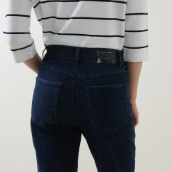 New Kia Mid-Rise Tapered Jeans Women Denim