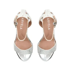Clearance Kianni Crystal-Embellished Block Heels Women Heels