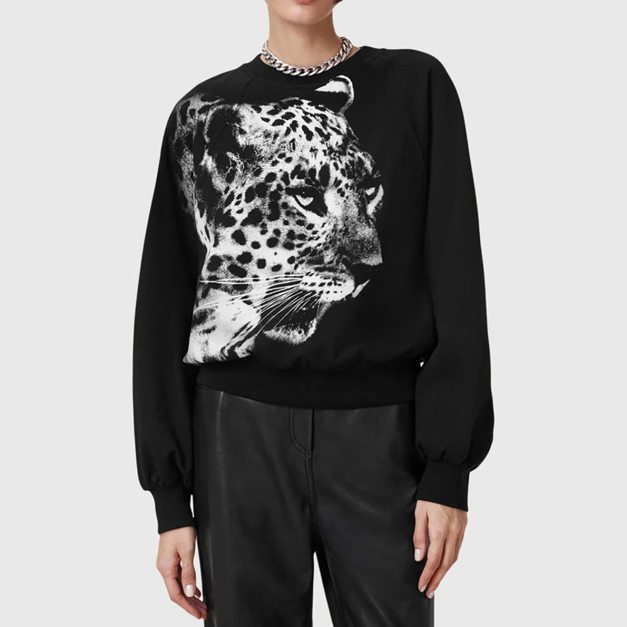Sale Kiara Cygnet Leopard Sweatshirt Women Sweatshirts & Hoodies