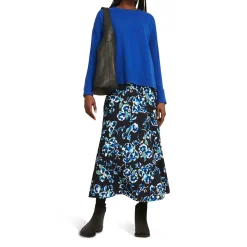 Kiara Floral Flared Skirt Women Skirts