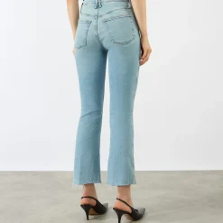 Best Kick Flared Leg Jeans Women Denim