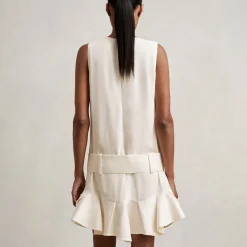 Outlet Kimberly Ruffle Hem Belted Mini Dress Women Dresses
