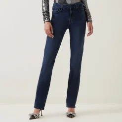 Kimmie Bair Mid-Rise Straight Leg Jeans Women Denim