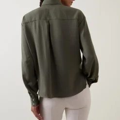 Discount Kinley Tie-Front Blouse Women Tops
