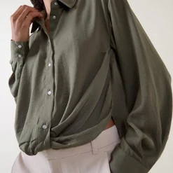 Discount Kinley Tie-Front Blouse Women Tops
