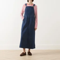 Sale Kiss Denim Dungaree Dress Women Dresses