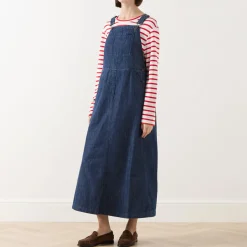 Sale Kiss Denim Dungaree Dress Women Dresses
