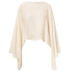 New Klasia Satin Cape Blouse Women Tops