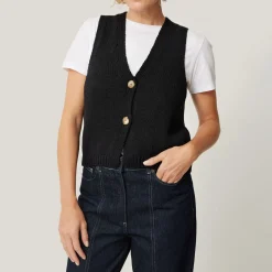 Online Knitted Waistcoat Vest Women Sweaters & Cardigans