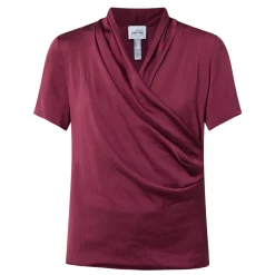 Sale Knitted Wrap Blouse Women Tops