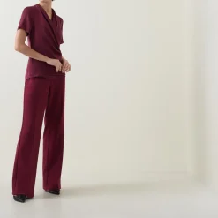 Sale Knitted Wrap Blouse Women Tops