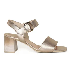 Best Kruger Metallic Block Heel Sandals Women Heels|Mother Of The Bride