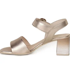 Best Kruger Metallic Block Heel Sandals Women Heels|Mother Of The Bride