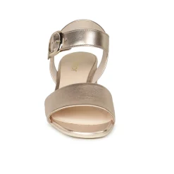 Best Kruger Metallic Block Heel Sandals Women Heels|Mother Of The Bride