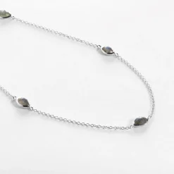Labradorite Stepping Stone Necklace Women Necklaces