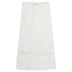 Discount Lace Detail Flared Skirt Women Skirts