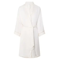 Lace Trim Belted Robe Women Sleepwear