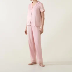 Outlet Lace Trim Pyjama Set Women Sleepwear