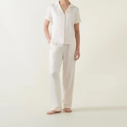 Lace Trim Pyjama Set Women Sleepwear