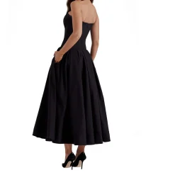 Clearance Lady Strapless Dress Women Dresses