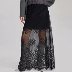 Outlet Laica High-Rise Lace Skirt Women Skirts