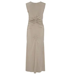 New Laily Asymmetric Ruched Dress Women Dresses
