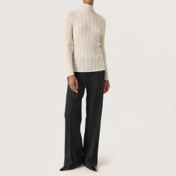 Best Laisa Metallic Turtleneck Sweater Women Sweaters & Cardigans