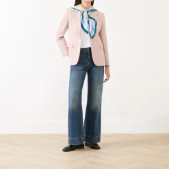 Clearance Lamine Single-Breasted Fitted Blazer Women Coats & Jackets
