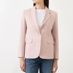 Clearance Lamine Single-Breasted Fitted Blazer Women Coats & Jackets