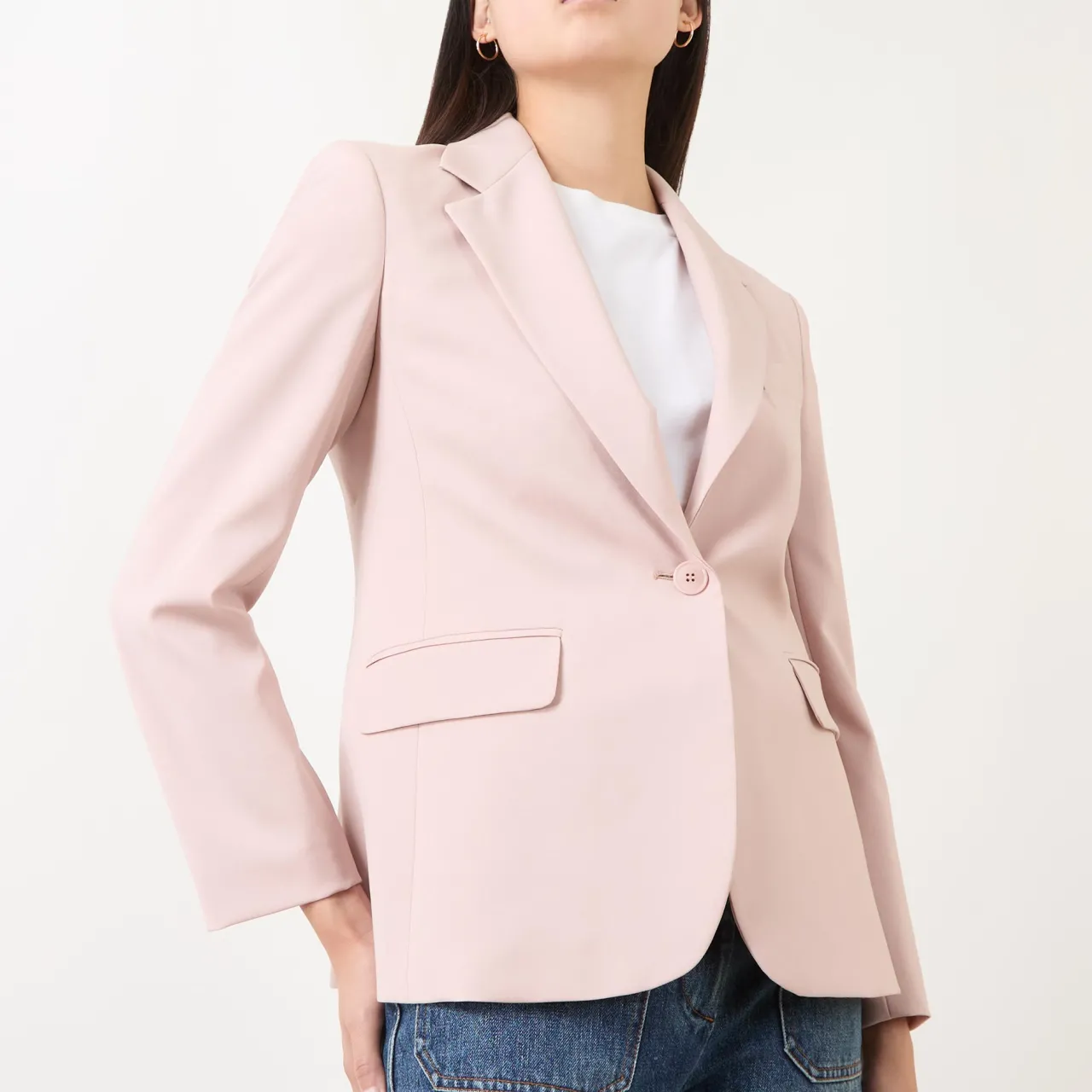 Clearance Lamine Single-Breasted Fitted Blazer Women Coats & Jackets