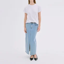 Hot Lara 115 Mid-Rise Denim Skirt Women Skirts