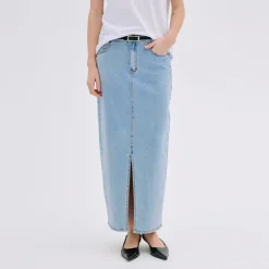 Hot Lara 115 Mid-Rise Denim Skirt Women Skirts
