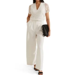 Clearance Lara Printed Semi-Sheer Top Women Tops