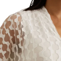 Clearance Lara Printed Semi-Sheer Top Women Tops