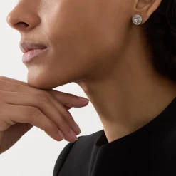 Hot Large Round Stud Earrings Women Earrings